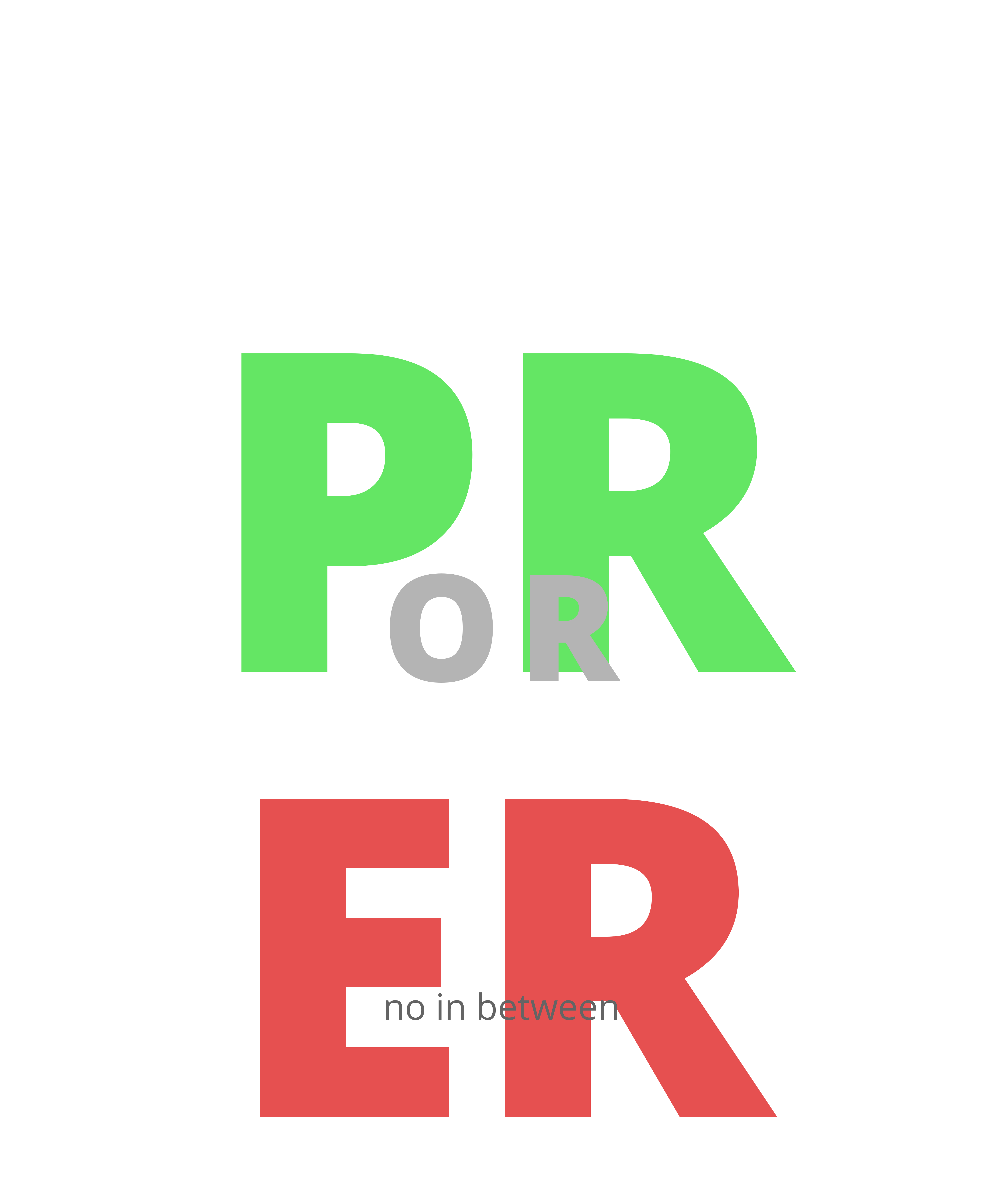 PR or ER No In Between shirt